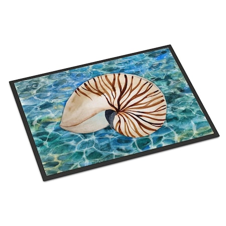 Carolines Treasures 18 x 27 in. Sea Shell & Water Indoor or Outdoor Mat BB5368MAT